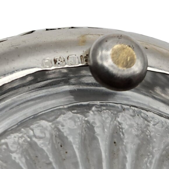 Vintage E&JB Ashtray Silver Plate Basket with Glass Bowl Insert READ - Picture 8 of 12